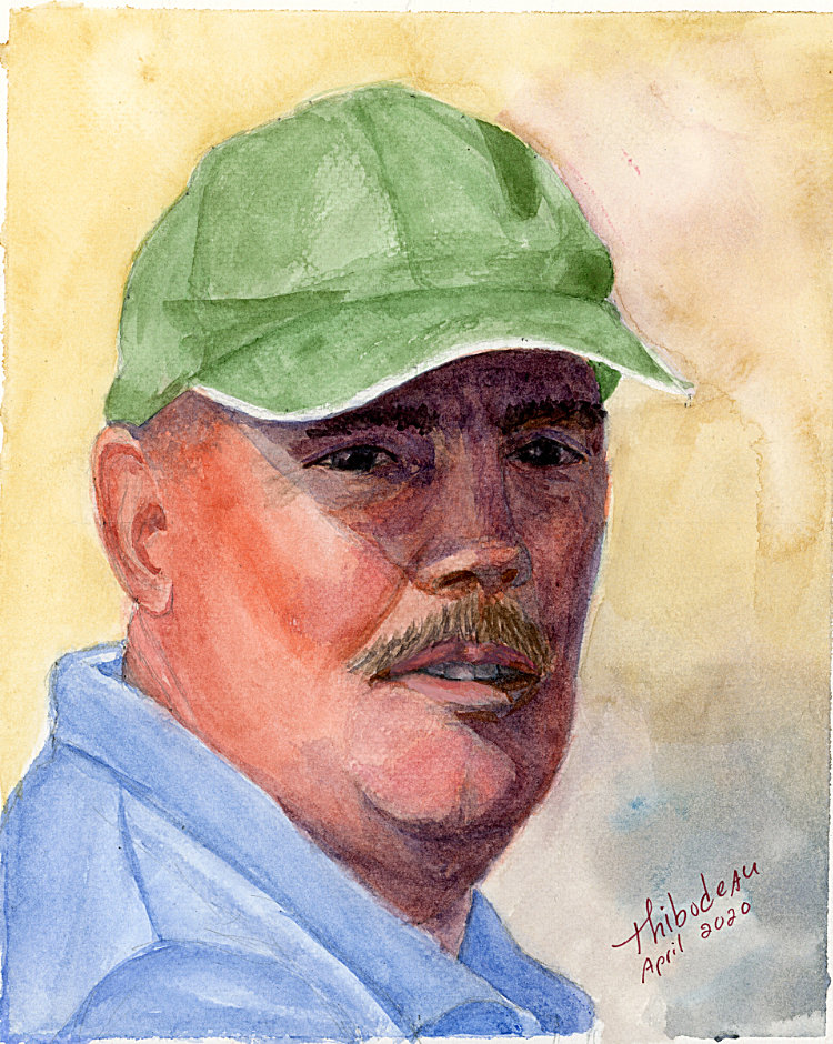 Wake Forest watercolor portrait painting